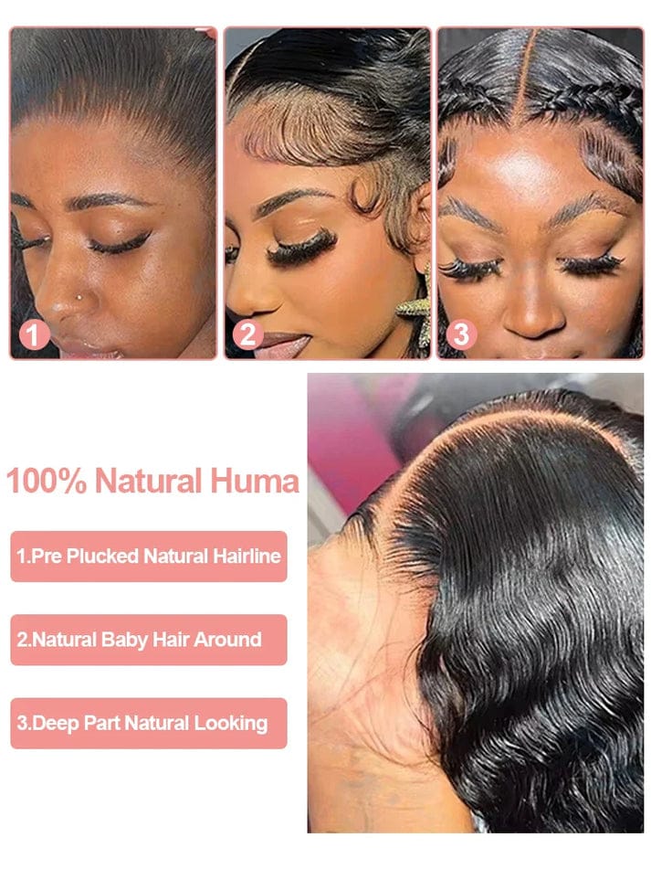 Water Wave Glueless Wig Wear and Go Deep Wave 13x4 13x6 Hd Lace Front Human Hair Wig 250% Curly Human Hair Wigs 7x5 Closure Wig